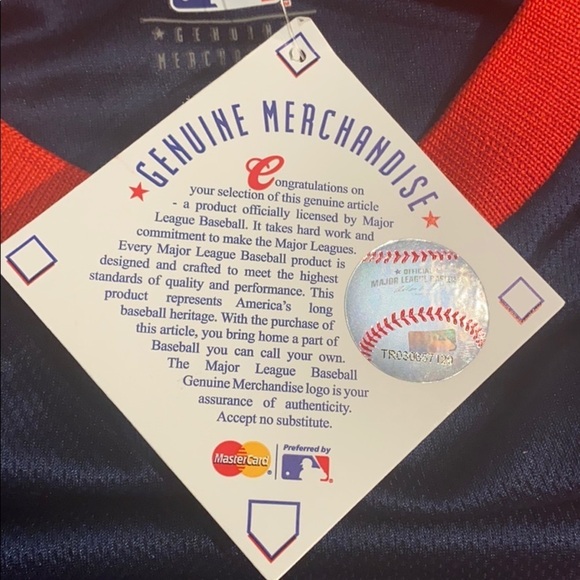 NWT Genuine Merchandise Boston Red Sox Short Sleeve Baseball Jersey Size Medium - Picture 9 of 9